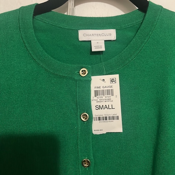 womens never warn before green cardigan - Picture 2 of 3